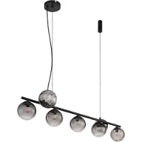 Globo Lighting 7-lichts hanglamp Dallerta smoke glas