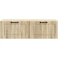 vidaXL Wandmeubel voor televisie, Sonoma-eikenhout, 98 x 41 x 30 cm