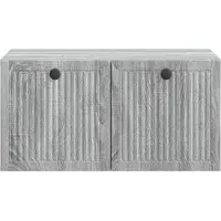 vidaXL Wandmontage TV-kast Grijs sonoma 59,5 x 41 x 30 cm Bewerkt hout