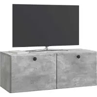 vidaXL Wandmontage TV-kast 78,5 x 31 x 30 cm Betongrijs Bewerkt hout