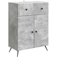 vidaXL Dressoir Betongrijs 66 x 34,5 x 90 cm Bewerkt hout