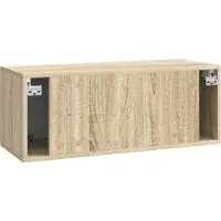 vidaXL Wandmontage TV-kast Sonoma Eiken 78,5 x 31 x 30 cm Bewerkt hout