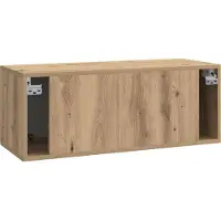 vidaXL Wandmontage TV-kast 78,5 x 31 x 30 cm Artisanaal eiken