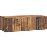 vidaXL Wandmontage TV-kast Oud hout 98 x 41 x 30 cm Bewerkt hout