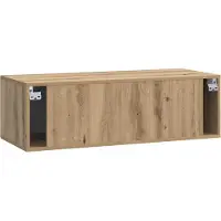 vidaXL Wandmontage TV-kast 98 x 41 x 30 cm Artisanaal eiken