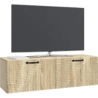 vidaXL Wandmontage TV-kast Sonoma Eiken 98 x 31 x 30 cm Bewerkt hout
