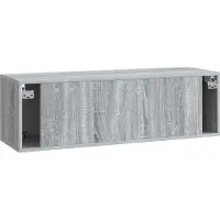 vidaXL Wandmontage TV-kast Grijs sonoma 98 x 31 x 30 cm Bewerkt hout