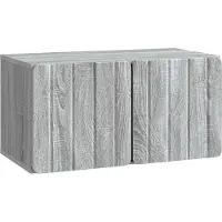 vidaXL Wandmontage TV-kast 59,5 x 31 x 30 cm Grijs Sonoma Bewerkt hout