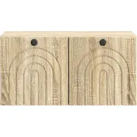 vidaXL Wandmeubel voor televisie, Sonoma-eikenhout, 59,5 x 31 x 30 cm