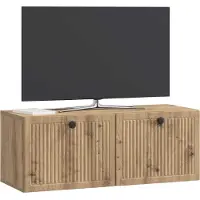 vidaXL Wandmontage TV-kast 78,5 x 31 x 30 cm Artisanaal eiken