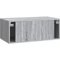 vidaXL Wandmontage TV-kast 78,5 x 41 x 30 cm Grijs Sonoma Bewerkt hout