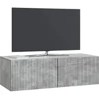 vidaXL Wandmontage TV-kast Betongrijs 98 x 41 x 30 cm Bewerkt hout