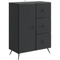 vidaXL Dressoir Zwart 66 x 34,5 x 90 cm Bewerkt hout