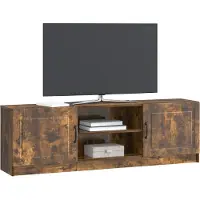 vidaXL TV Kast Gerookt eiken 150 x 31 x 47 cm Bewerkt hout