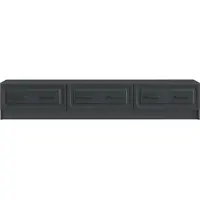 vidaXL TV Kast 147 x 34,5 x 27 cm Zwart Bewerkt hout