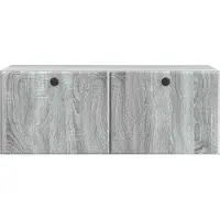 vidaXL Wandmontage TV-kast 78,5 x 31 x 30 cm Grijs Sonoma Bewerkt hout