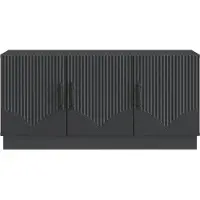 vidaXL TV Kast Zwart 99 x 34,5 x 47 cm Bewerkt hout