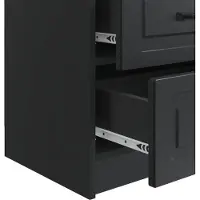 vidaXL Nachtkastje 2 st Zwart 43 x 34,5 x 44,5 cm Bewerkt hout