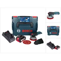 Bosch GEX 18V-125 Professionele snoerloze excenterschuurmachine 18 V 125 mm borstelloos + 1x accu 4.0 Ah + lader + L-BOXX