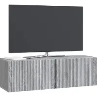 vidaXL Wandmontage TV-kast Grijs sonoma 98 x 31 x 30 cm Bewerkt hout