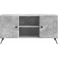 vidaXL TV Kast 102 x 34,5 x 50 cm Betongrijs Bewerkt hout