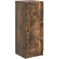 vidaXL Dressoir Gerookt eiken 33 x 34,5 x 87 cm Bewerkt hout
