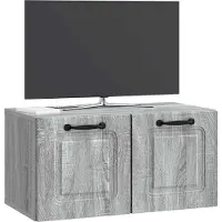 vidaXL Wandmontage TV-kast Grijs sonoma 59,5 x 31 x 30 cm Bewerkt hout