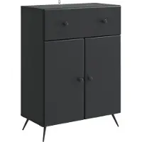 vidaXL Dressoir Zwart 66 x 34,5 x 90 cm Bewerkt hout