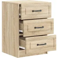 vidaXL Nachtkastje Sonoma Eiken 43 x 41 x 63,5 cm Bewerkt hout