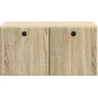 vidaXL Wandmontage TV-kast 59,5 x 41 x 30 cm Sonoma Eiken Bewerkt hout