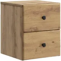 vidaXL Muurbevestigde Nachttafel Artisanaal eiken 34,5 x 33 x 40 cm