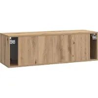 vidaXL Wandmontage TV-kast 98 x 31 x 30 cm Artisanaal eiken