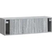 vidaXL Wandmontage TV-kast Grijs sonoma 98 x 31 x 30 cm Bewerkt hout