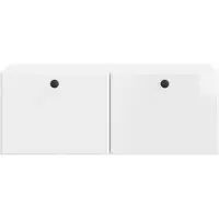vidaXL Wandmontage TV-kast 78,5 x 41 x 30 cm Hoogglans Wit