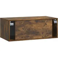 vidaXL Wandmontage TV-kast Gerookt eiken 78,5 x 41 x 30 cm