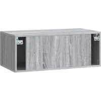 vidaXL Wandmontage TV-kast Grijs sonoma 78,5 x 41 x 30 cm Bewerkt hout