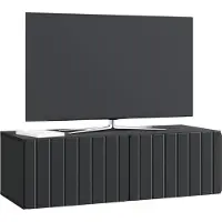 vidaXL Wandmontage TV-kast 98 x 41 x 30 cm Zwart Bewerkt hout