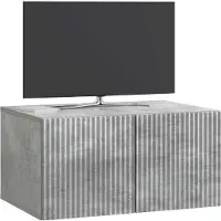 vidaXL Wandmontage TV-kast Betongrijs 59,5 x 41 x 30 cm Bewerkt hout