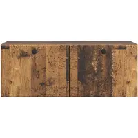 vidaXL Wandmontage TV-kast 78,5 x 31 x 30 cm Oud hout Bewerkt hout