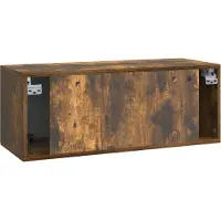 vidaXL Wandmontage TV-kast Gerookt eiken 78,5 x 31 x 30 cm