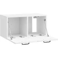 vidaXL Wandmontage TV-kast Hoogglans Wit 59,5 x 31 x 30 cm