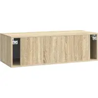 vidaXL Wandmontage TV-kast 98 x 41 x 30 cm Sonoma Eiken Bewerkt hout