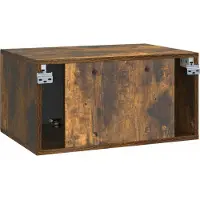 vidaXL Wandmontage TV-kast Gerookt eiken 59,5 x 41 x 30 cm
