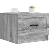 vidaXL Salontafel Sonoma-grijs, 49 x 50 x 37 cm, houtvezel