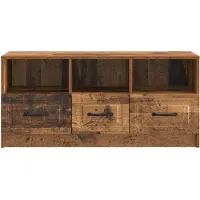 vidaXL TV Kast met lade Oud hout 102 x 34,5 x 47 cm Bewerkt hout