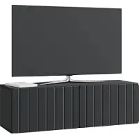 vidaXL Wandmontage TV-kast 98 x 31 x 30 cm Zwart Bewerkt hout