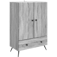 vidaXL Dressoir Grijs sonoma 66 x 34,5 x 95 cm Bewerkt hout