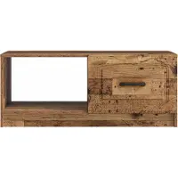 vidaXL Salontafel Oud hout 90 x 50 x 37 cm Bewerkt hout