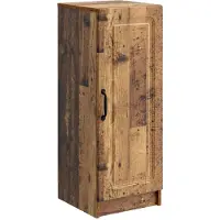 vidaXL Dressoir Oud hout 33 x 34,5 x 87 cm Bewerkt hout
