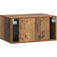vidaXL Wandmontage TV-kast Oud hout 59,5 x 41 x 30 cm Bewerkt hout